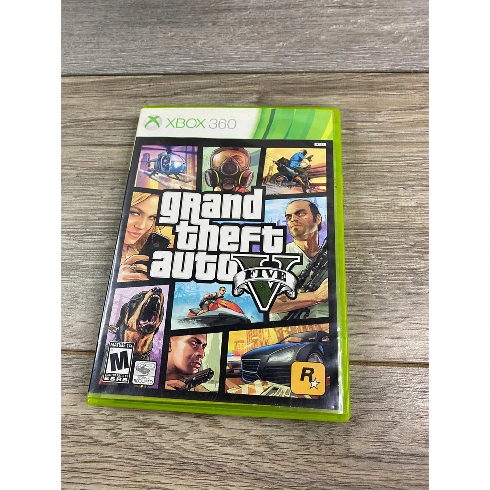 Grand Theft Auto V GTA 5 Microsoft Xbox 360 Complete With Manual 2-Disc Set 2013